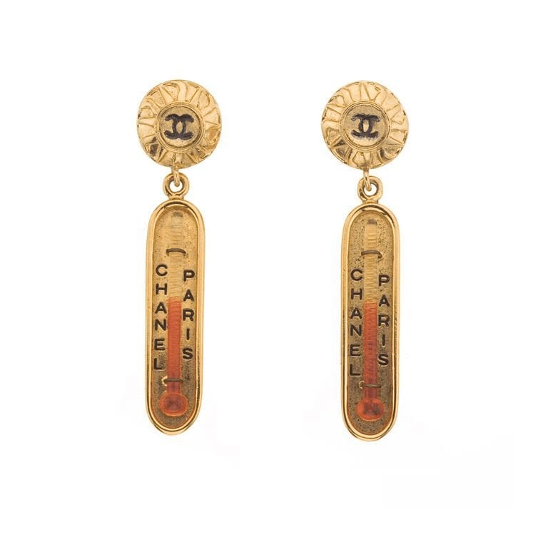 Chanel Thermometer Earrings