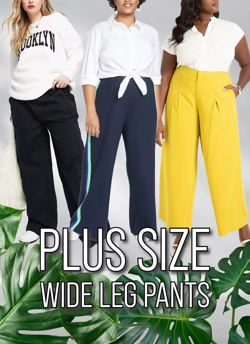 How to style plus size wide leg pants